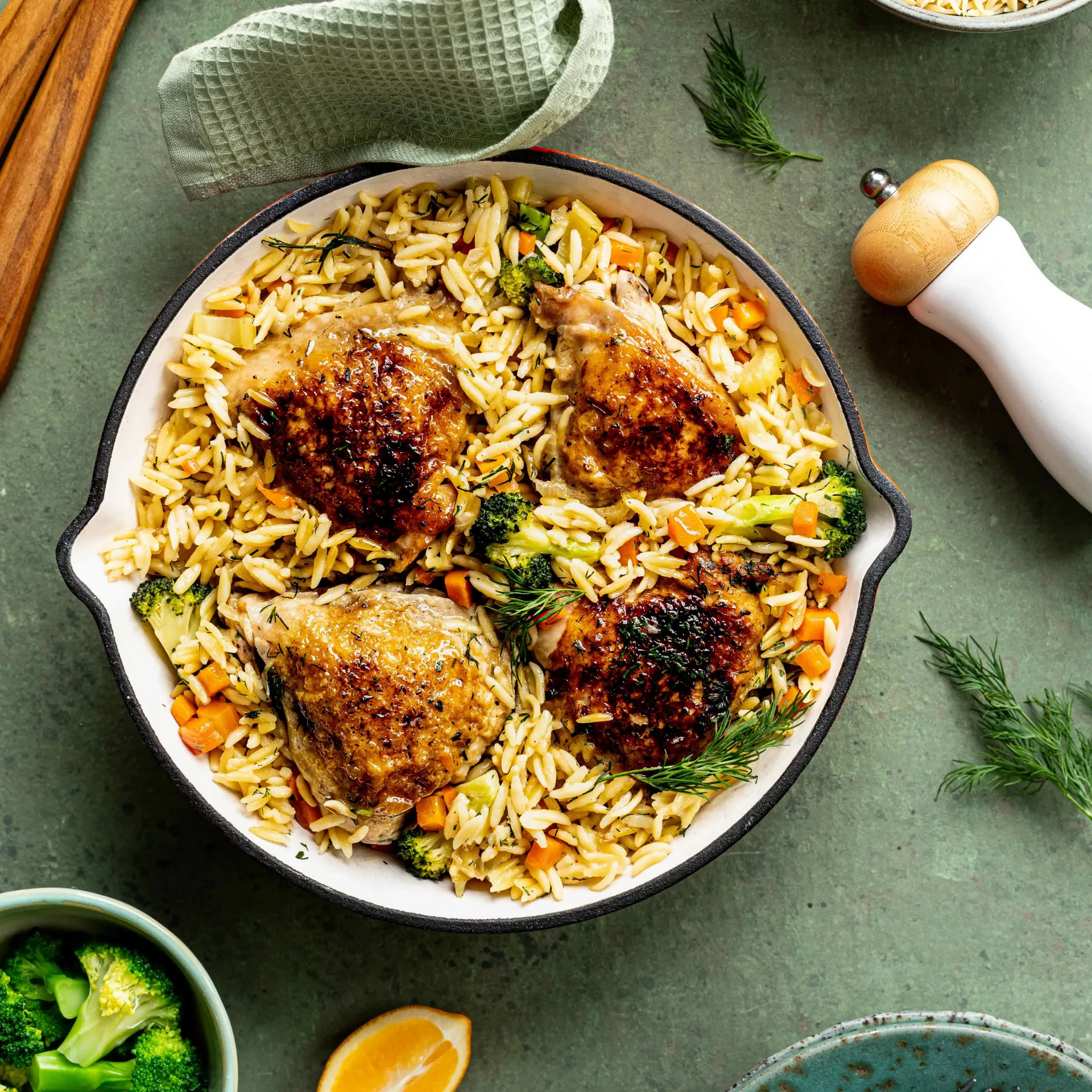 Chicken Palak Rice